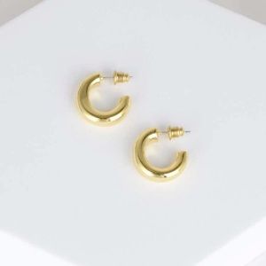18K gold earring hoops